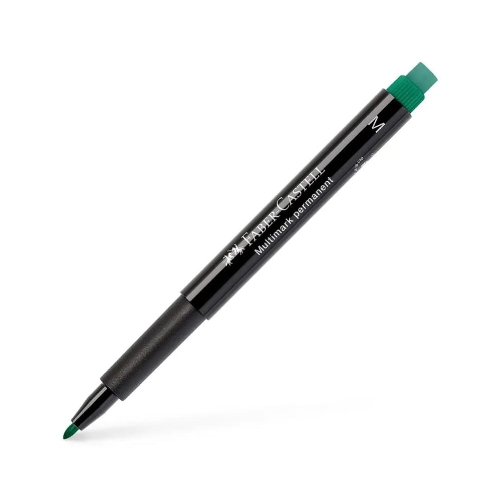 Marcador Permanente Médio Faber-Castell 0,9mm Verde 1un