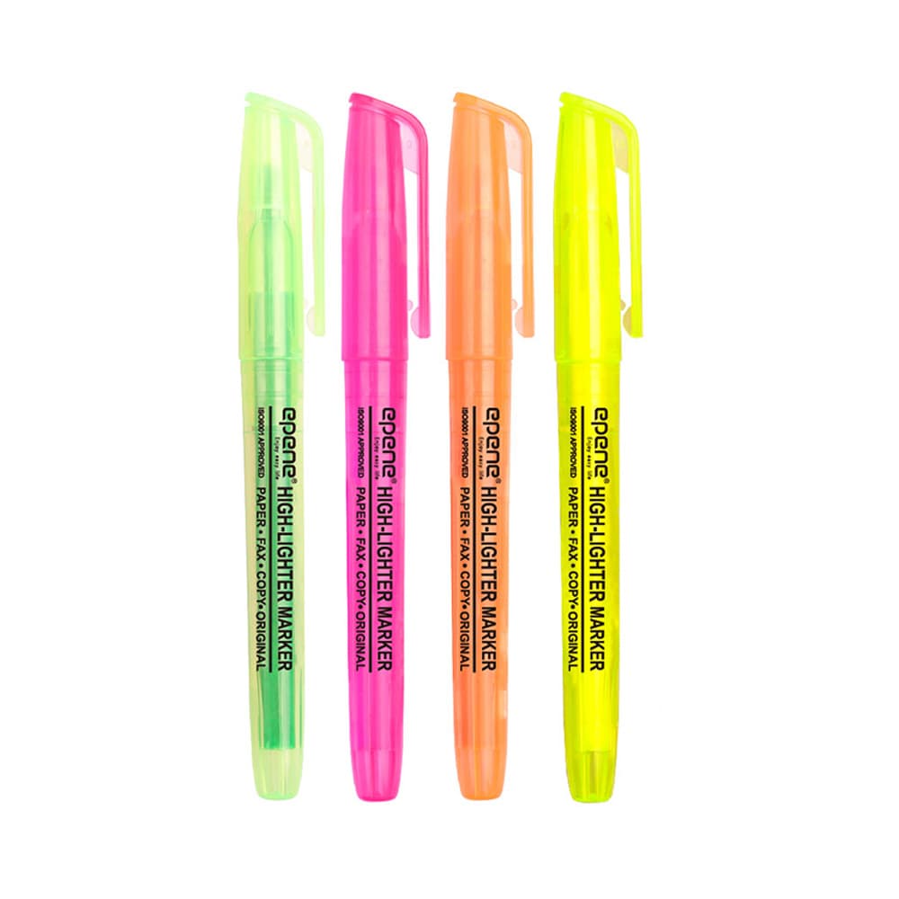 Marcador Fluorescente Epene EP10-0112 4 Cores 4un