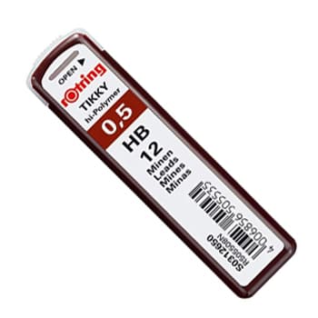 Minas Grafite 0,5mm HB Rotring 12un