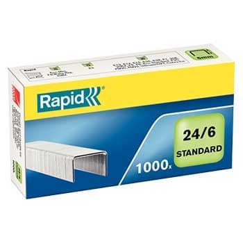 Agrafos 24/6 Rapid (2/20 Folhas) Cx1000un
