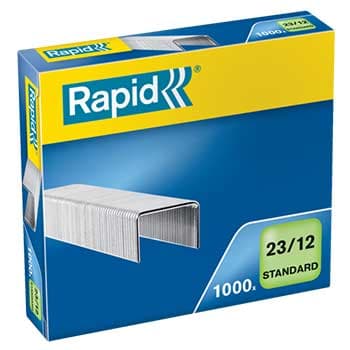 Agrafos 23/12 Rapid (60/90 Folhas) Cx1000un