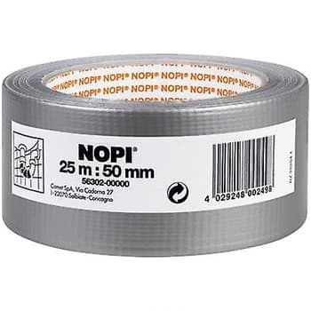 Fita Adesiva Tecido 50mmx25m (Duct Tape) NOPI Prata