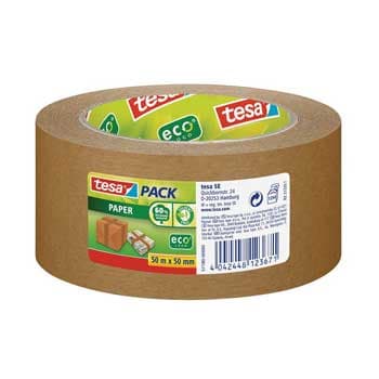 Fita Adesiva 50mmx50m Castanha Papel Tesa 1un