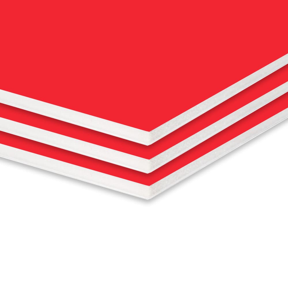 Placa K-Line Vermelho 5mm 50x70cm Pack 40un