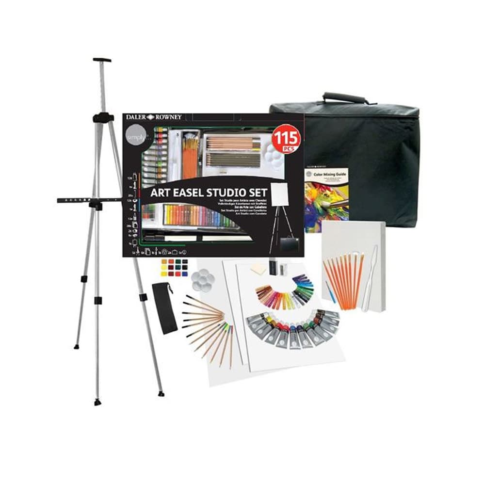 Conjunto Pinturas Complete Art Easel Studio Set 115un