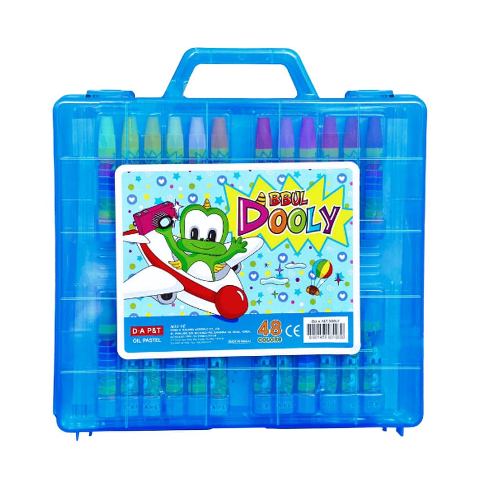 Lápis Oil Pastels  Dooly Conjunto Mala com 48 cores