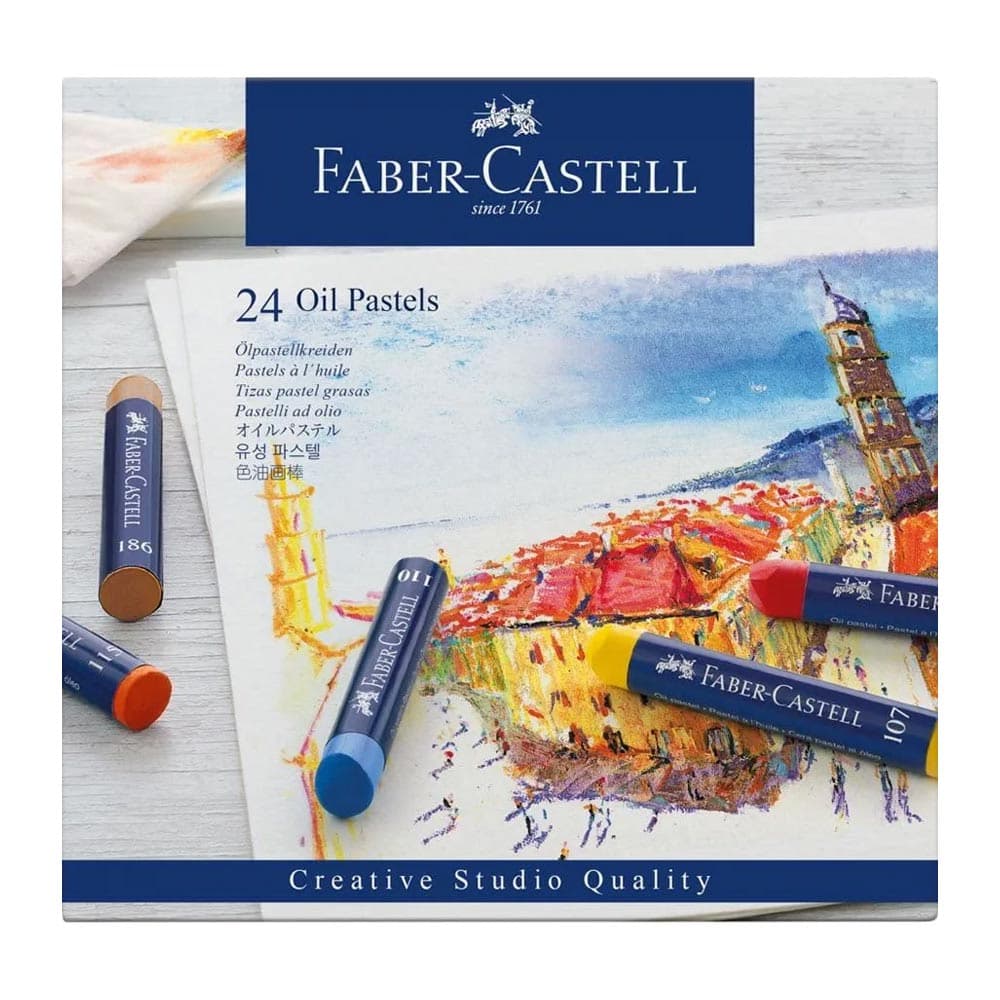 Lápis Pastel a Óleo Faber Castell Cx 24un