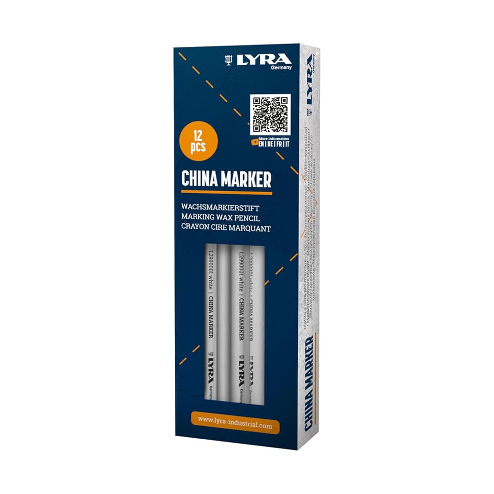 Lápis Dermatográfico Lyra Marker Branco Cx 12un