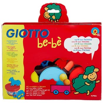 Conjunto Pasta Modelar Giotto Be-Be 3x100g + Moldes