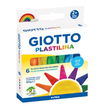 Plasticina 06 Cores Giotto 6x15g