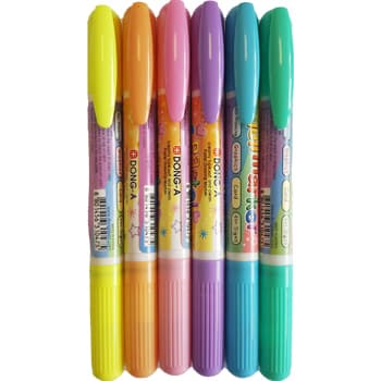 Marcador New Jell Pastel 6 Cores