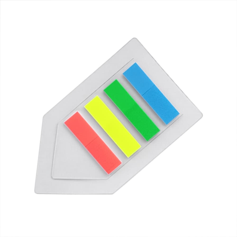 Marca-páginas Livro 80 Separadores Film Adesivos 12x45mm 2un