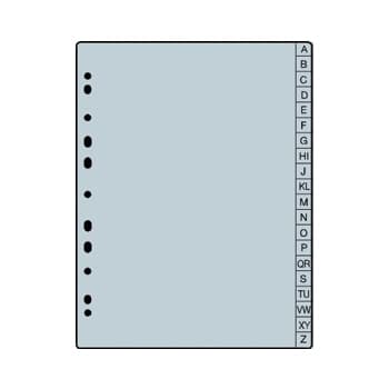 Recarga Separadores p/Agenda 1671020 A/Z, PP 0,13, A5 (ROMA