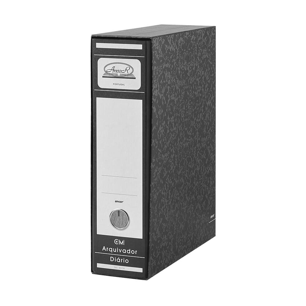 Pasta Arquivo+Cx Fixa 80CM 320x287 Ancor Marmor Preto 1un