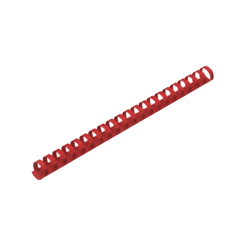 Argolas PVC Encadernar 14mm Vermelho 90 Folhas 100un