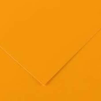 Cartolina 50x65cm Laranja Fluorescente 250g 25 Folhas Canson