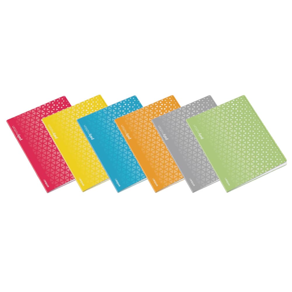 Caderno Agrafado A4 Quadric Ambar Triang Sortido 48Fls 1un