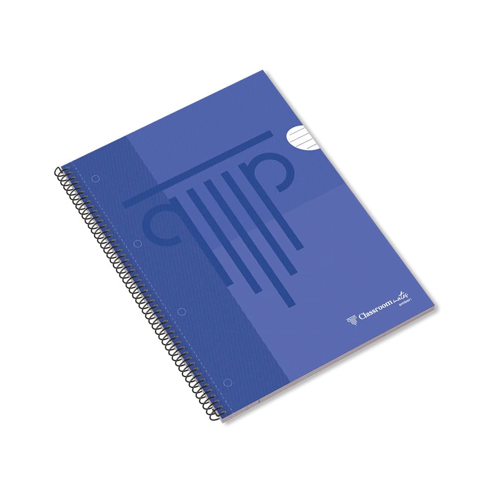 Caderno Espiral A4 Pautado PP Ambar Azul 50Fls 1un