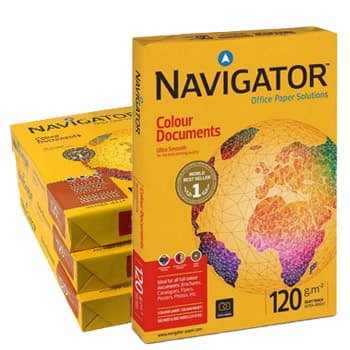 Papel 120gr Fotocopia A3 Navigator Colour Documents 4x500Fls