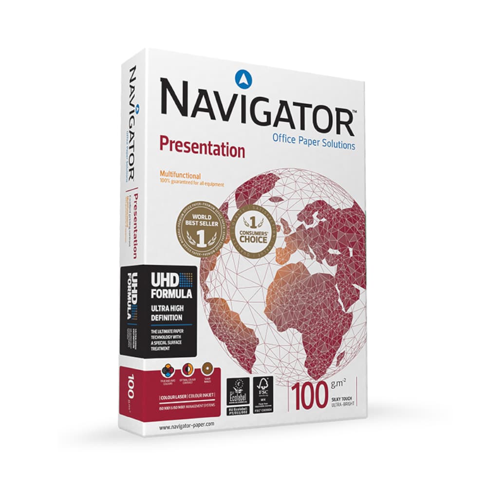 Papel 100gr Fotocopia A3 Navigator Presentation 1x500Fls