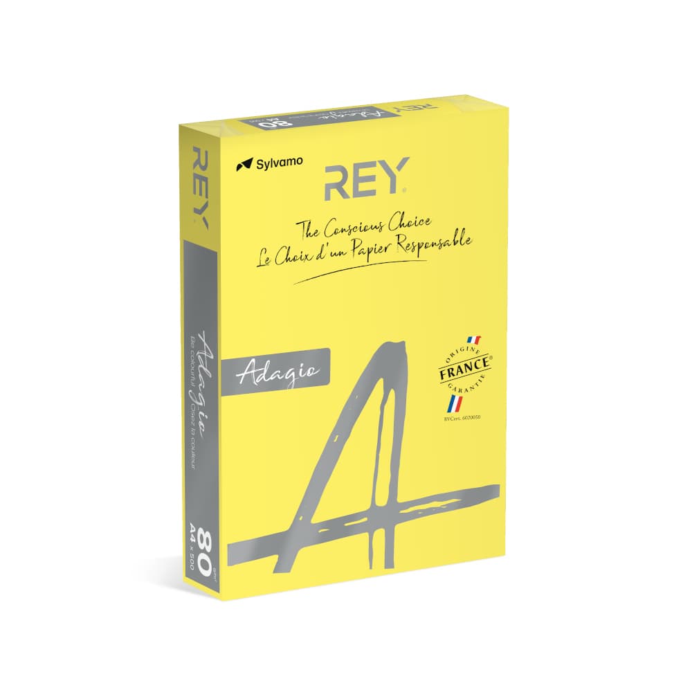 Papel Fotocopia Amarelo Intenso Adagio(cd66) A4 80gr 1x500F