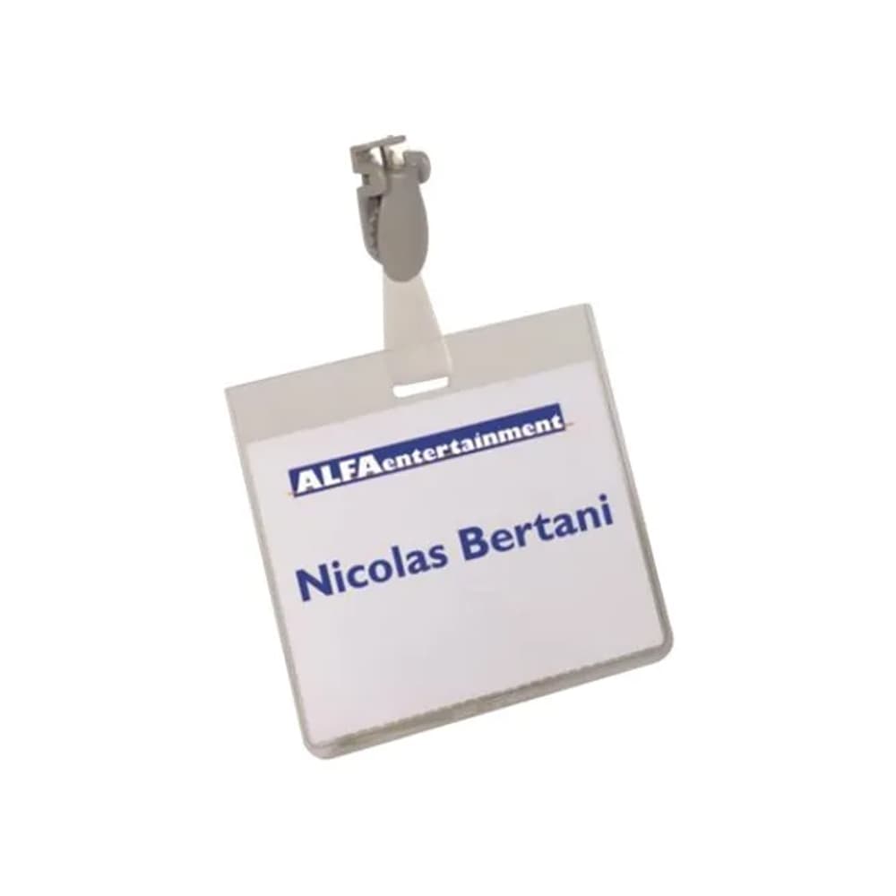 Porta-Nomes Horizontal 90x60mm Mola 50un