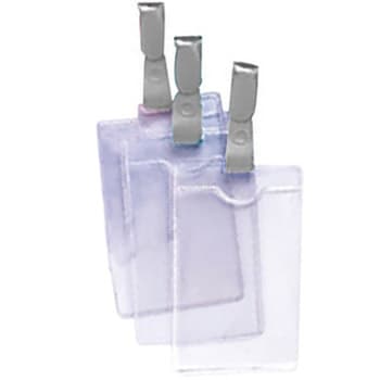 Porta-Nomes Vertical 62x108mm Mola Cinza 12un