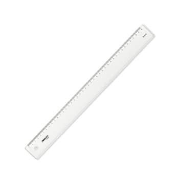 Régua Plástico Cristal 40cm Aristo Geocollege AR23040