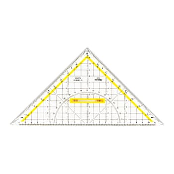Esquadro Desenho HYP25cm Aristo AR16504 com Pega Removível