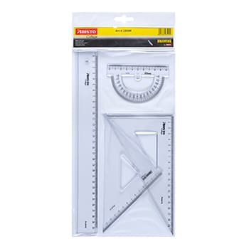 Conjunto Geometria Geocollege AR23509 Aristo 4 Peças