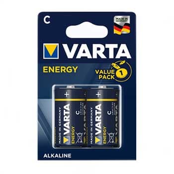 Pilhas LR14 / C Alcalinas 1.5V 7800mAh Varta Energy 2un