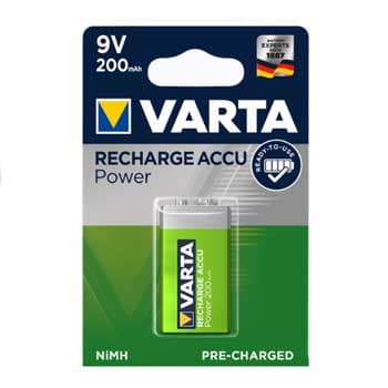 Pilhas Recarregáveis 9V 200mAh Varta 1un