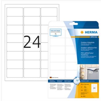 Etiquetas 063,5x033,9mm 10Fls Intempéries Herma 240un