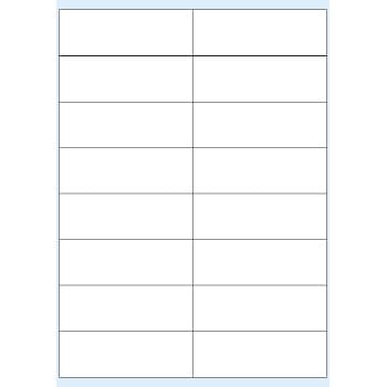 Etiquetas 105x036mm 100Fls A4 Transparente Mate 1600un