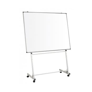 Suporte para Quadro 200x120cm Branco com Rodas Cinza Claro