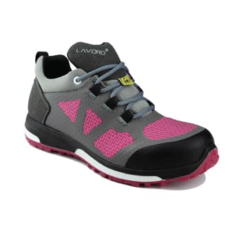 Sapatos Segurança Tam 38 Baixo S3 HRO SRC Leia Cinza/Rosa