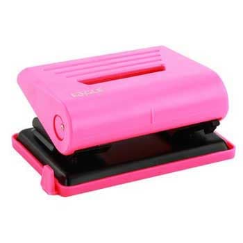 Furador 12 Folhas Eagle Neon Color com Guia Rosa