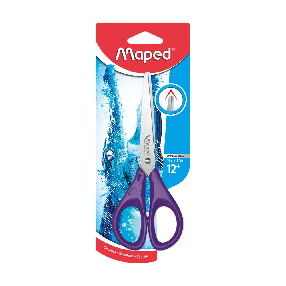 Tesoura 16cm Maped Cor Roxo Blister 1un