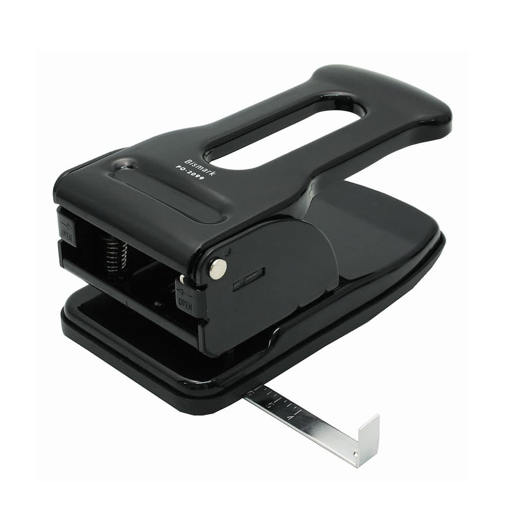 Furador 70 Folhas com guia Preto