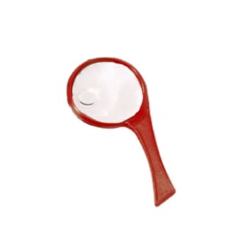 Lupa Redonda Plástico Vermelho Eagle Eterna