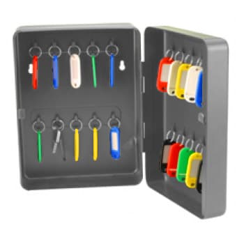 Chaveiro 20 Chaves com Fechadura Cinza