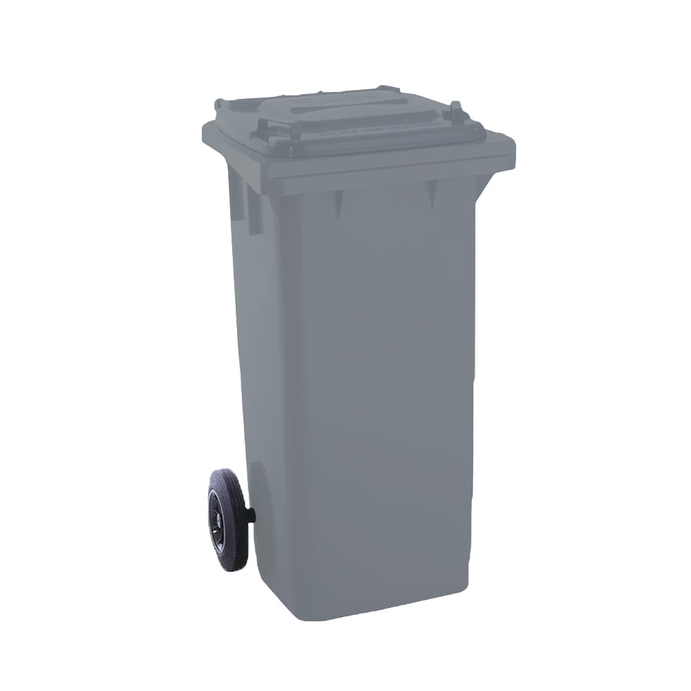 Contentor 120L Plástico 2 Rodas Cinza c/ Tampa Cinza