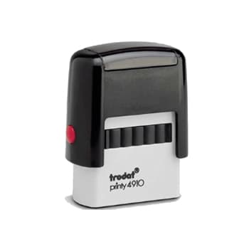 Carimbo 09x26mm Autotintavel Trodat Mod 4910 Corpo Cinza