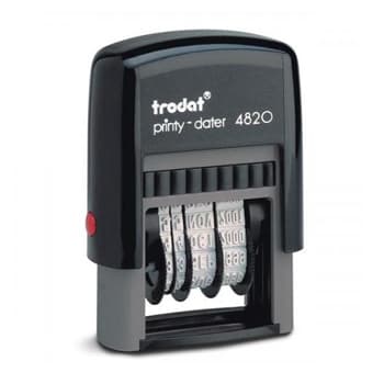 Datador 4mm Autotintavel Trodat 4820 Almofada Preto