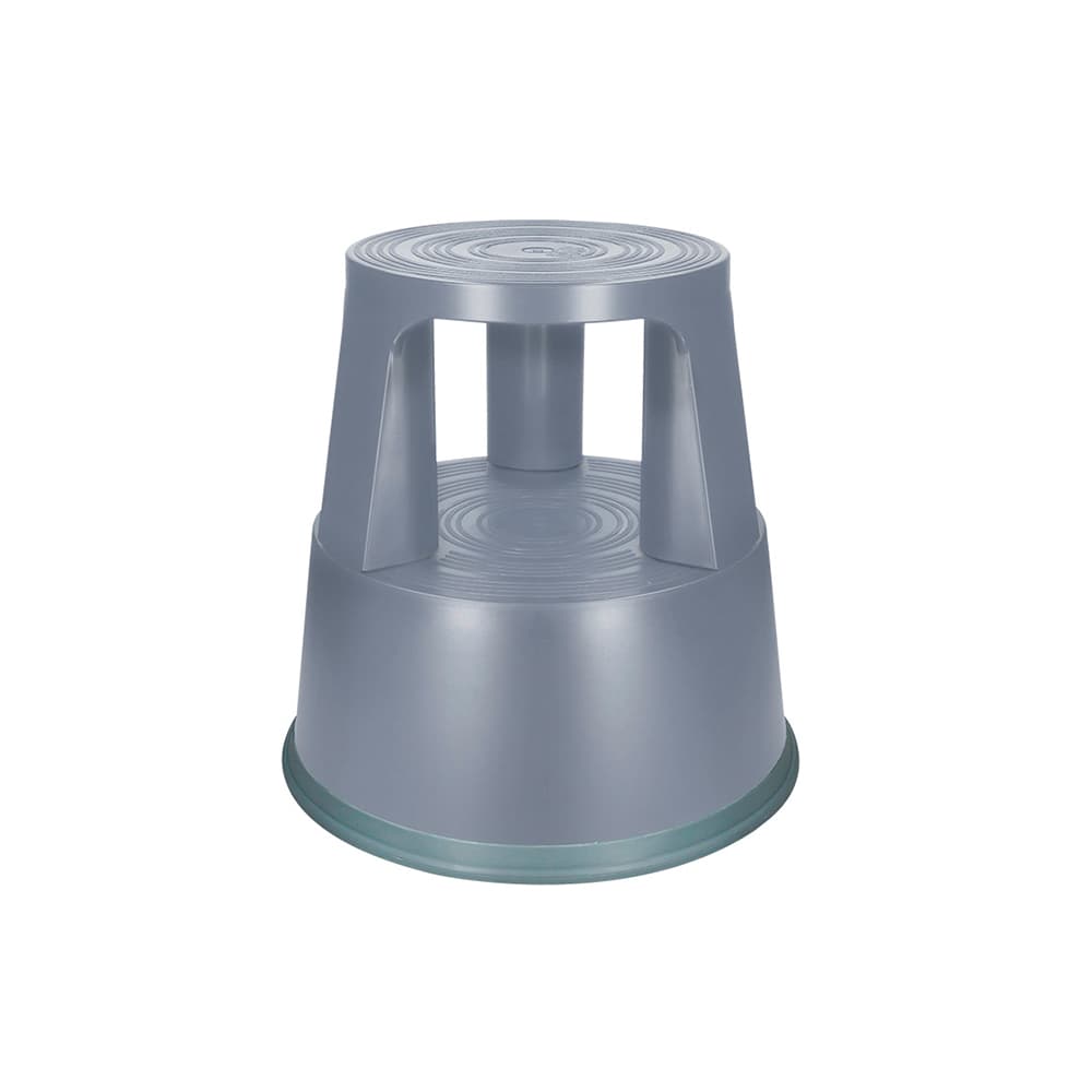 Tamborete/Escadote Plástico 2 Niveis 45cm Altura Cinza