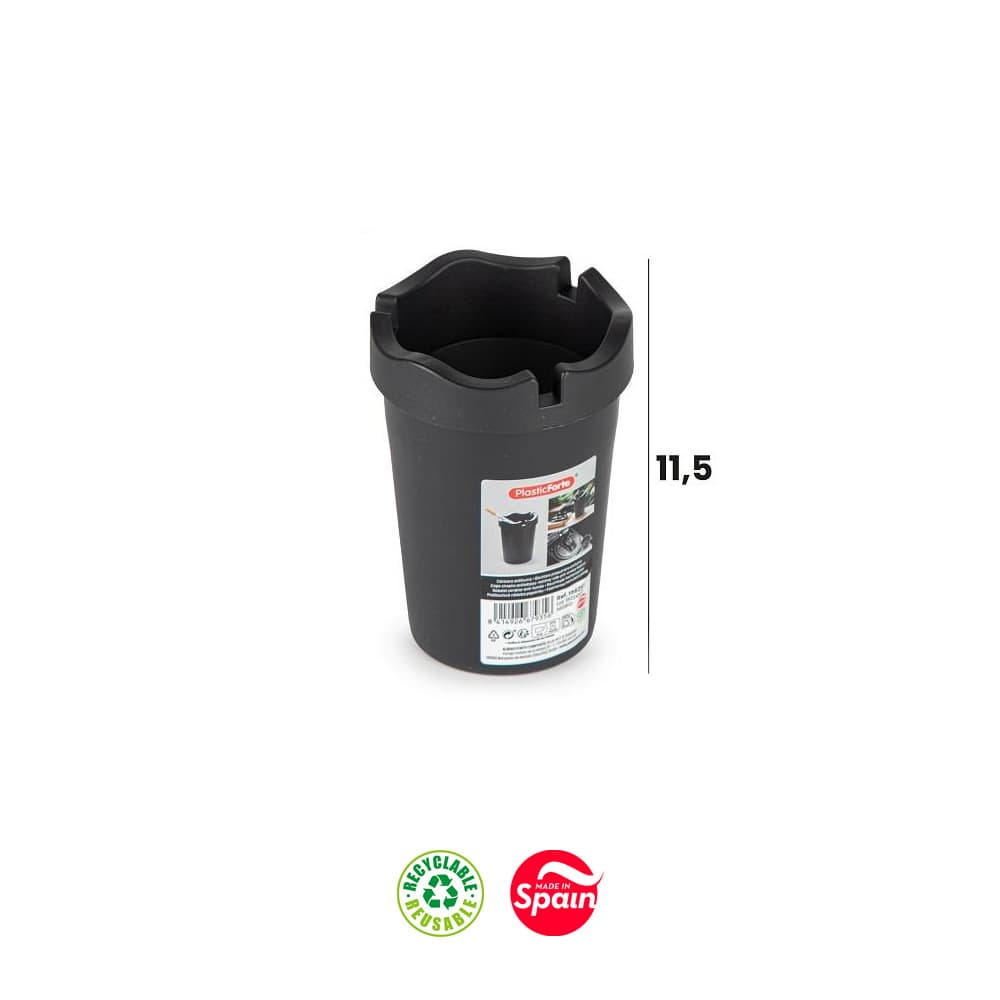 Cinzeiro Copo Antitabaco Preto