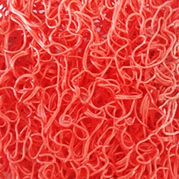 Tapete Malha PVC s/Fundo 14mm Vermelho Metro Linear