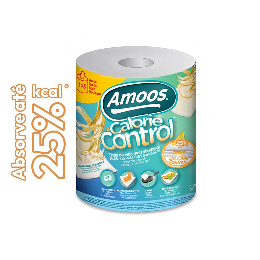 Rolo Multiusos 026mx20,7cm 58g 3Fls Amoos Calorie Control 1u