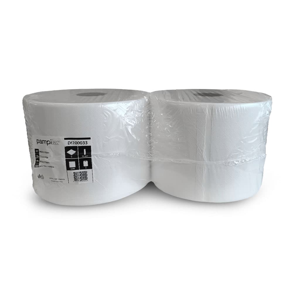 Rolo Industrial 350mx22,3cm 17g 2Fls PAMPILAR Picotado 2un