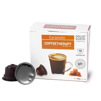 Cápsulas Caramelo p/Dolce Gusto CoffeeTherapy 10un